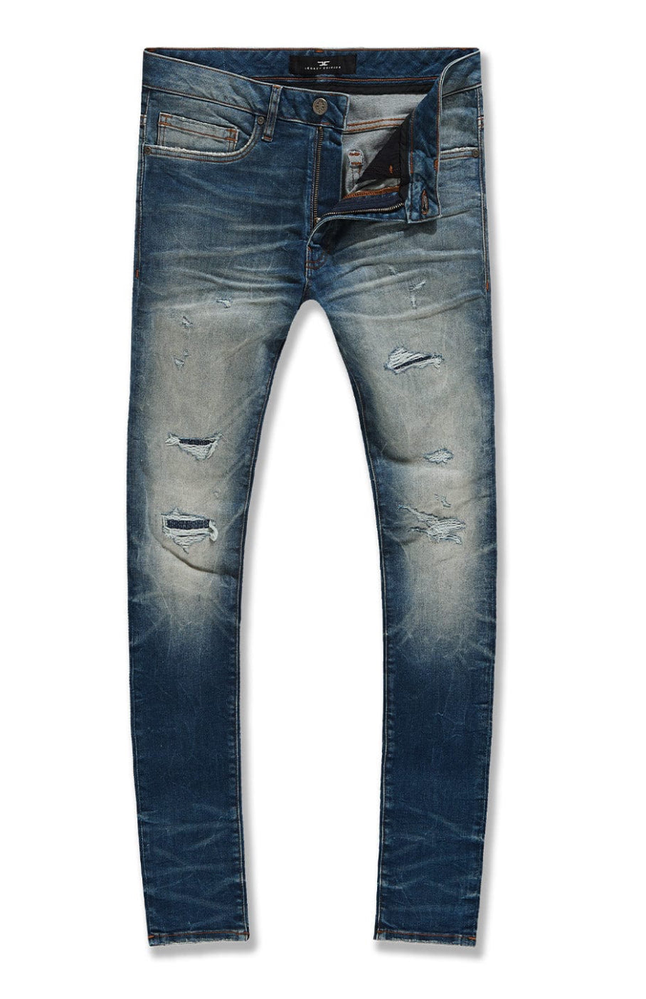 JORDAN CRAIG Big Mens Ross Fit W/ Shreds Jeans