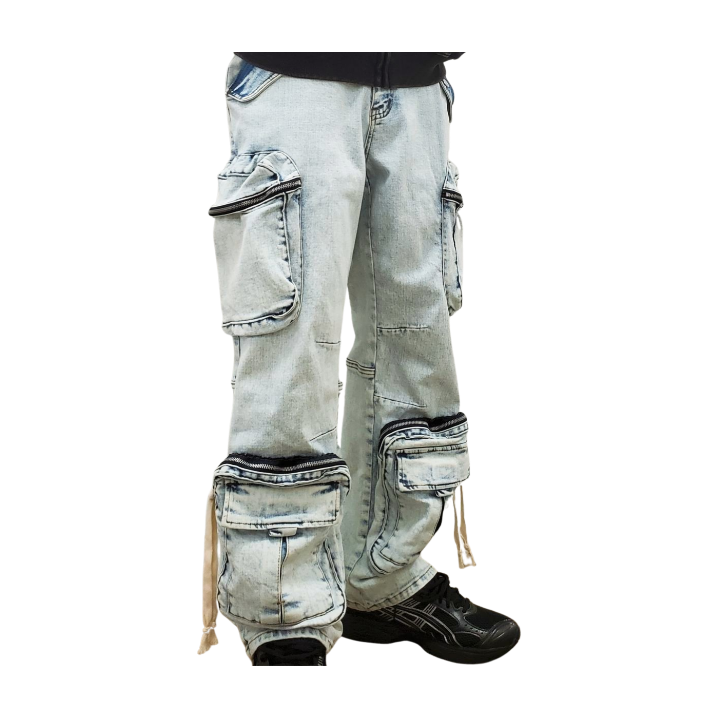 HUDSON Homme Des Douleur 3D Pocket Baggy Jean