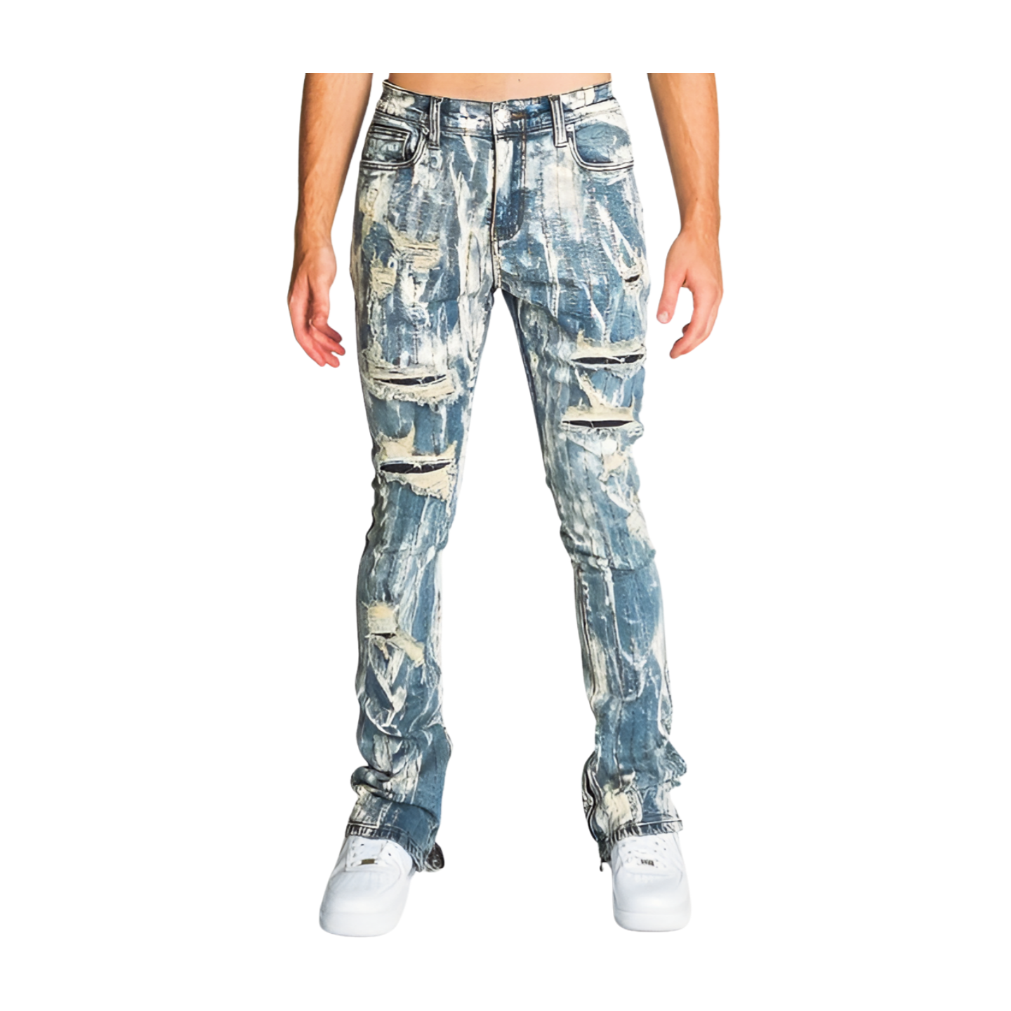 ARMOR JEANS Vintage Threaded Stacked Jean