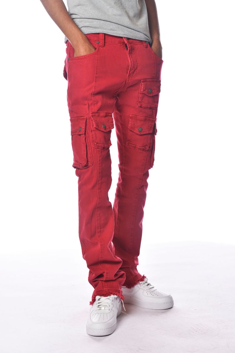 GUNZINII Multi Pocket Cargo Stacked Pants