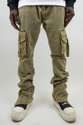 MULTI POCKET STACKED JEANS WITH STUD (VINTAGE)