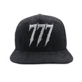777 Snapback Hat 2613 Black/Metallic