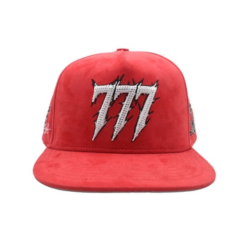 777 Snapback Hat 2614 Red/White/Black