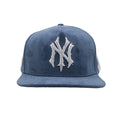 NY Snapback Hat 2606 Navy/White