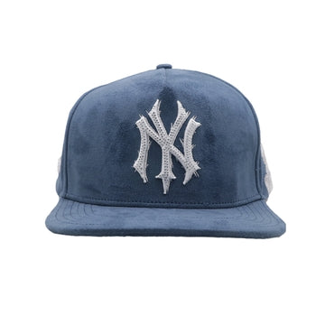 NY Snapback Hat 2606 Navy/White