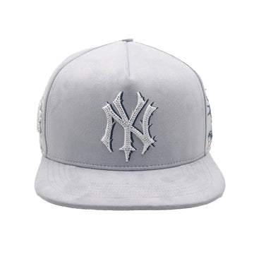 NY Snapback Hat 2605 Grey/Navy