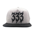 333 Snapback Hat 2624 Grey/Black