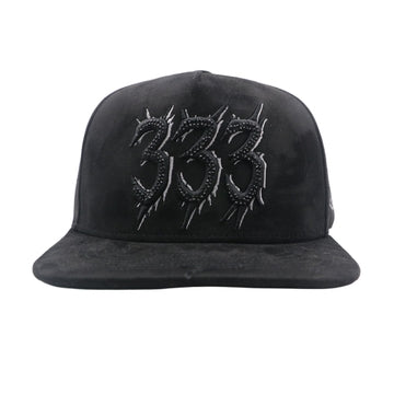 333 Snapback Hat 2623 Black