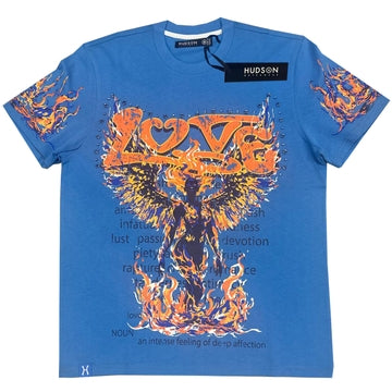 LOVE STUDS&STONES TEE (UNI BLUE)