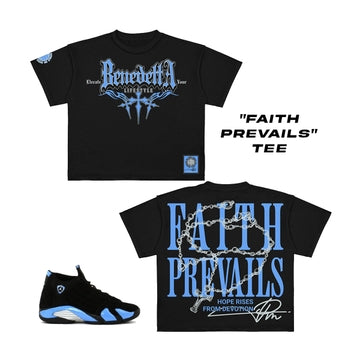 Faith Prevails Crew Neck T-Shirt Black