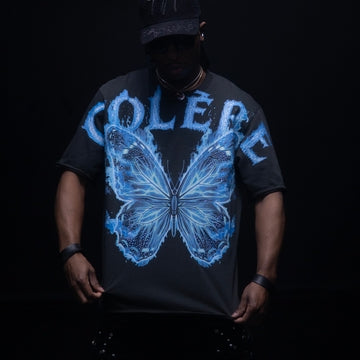 BUTTERFLY TEE (BLACK BLUE)