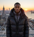 TOO HOOD COAT (BLACK GREY)