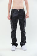 ARMOR JEANS FAUX LEATHER STACKED