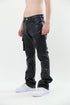 ARMOR JEANS FAUX LEATHER STACKED