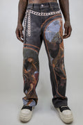 ARMOR JEANS DIGITAL PRINT (Chains) Baggy Fit Jeans