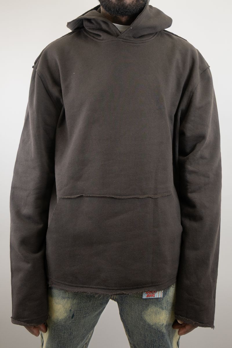 ARMOR JEANS Cropped & Distressed Hoodie