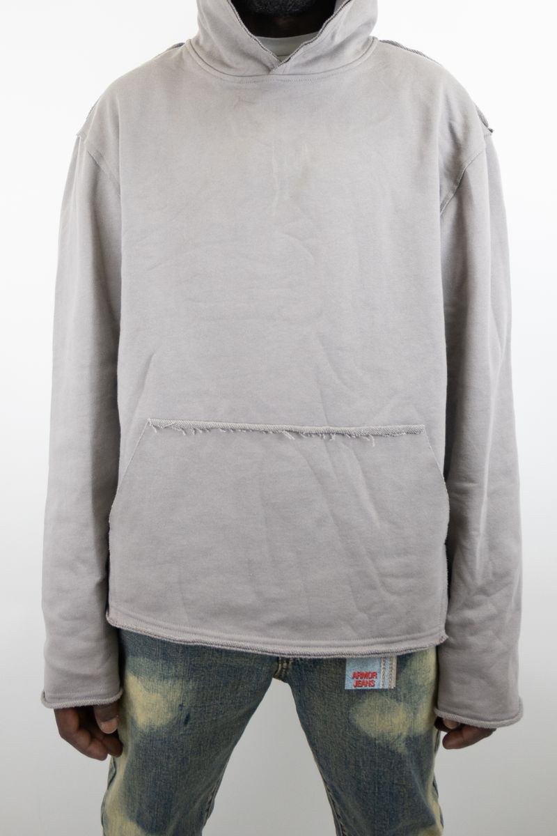 ARMOR JEANS Cropped & Distressed Hoodie
