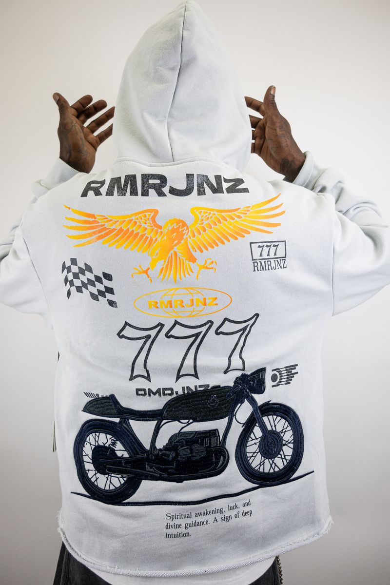 ARMOR JEANS Cropped 777 Moto Hoodie