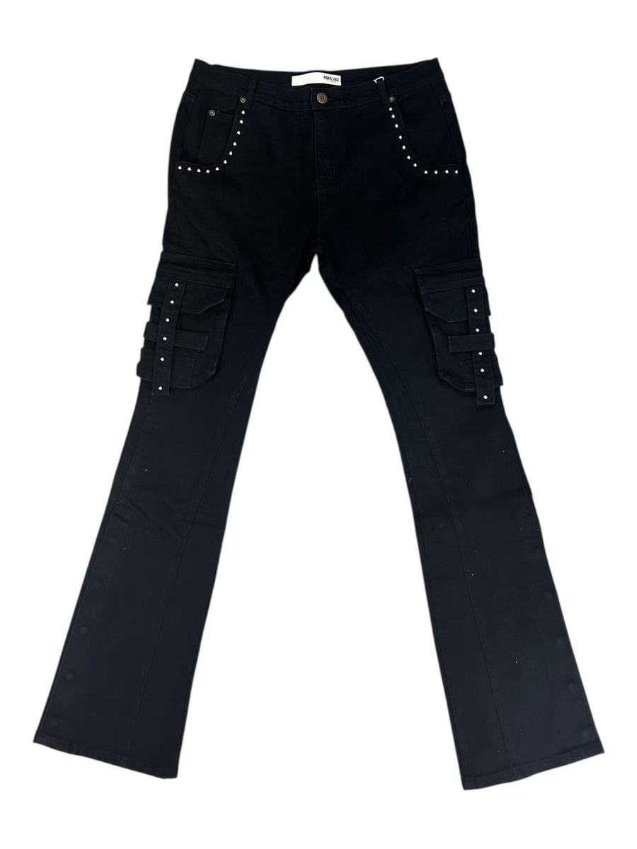 ARMOR JEANS Multipocket Stacked-Studded Jeans