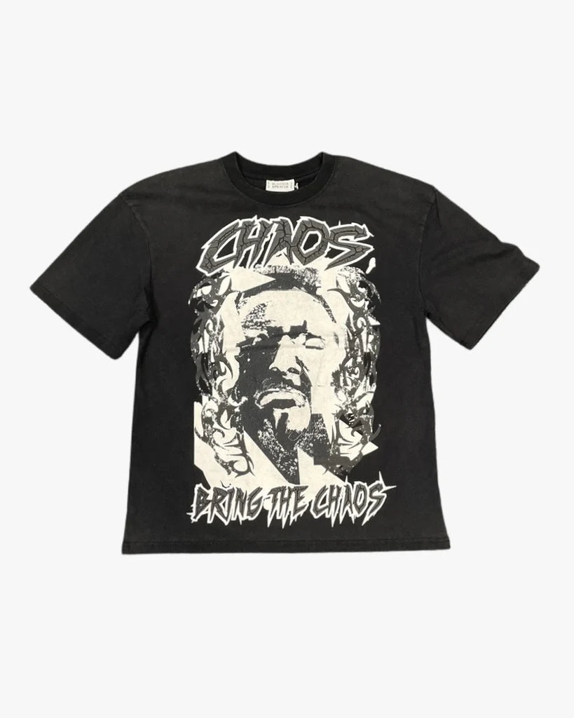 BLEECKER&MERCER "BRING THE CHAOS" BLK T-SHIRT