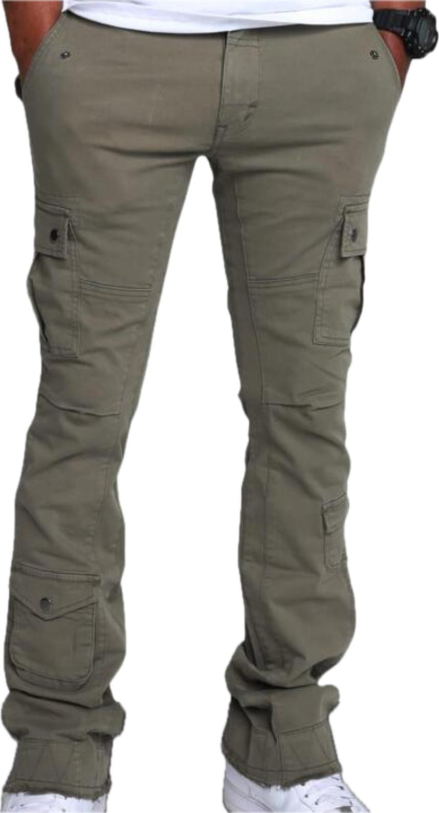 DASH Sage Cargo Stacked Pants (Big & Tall)