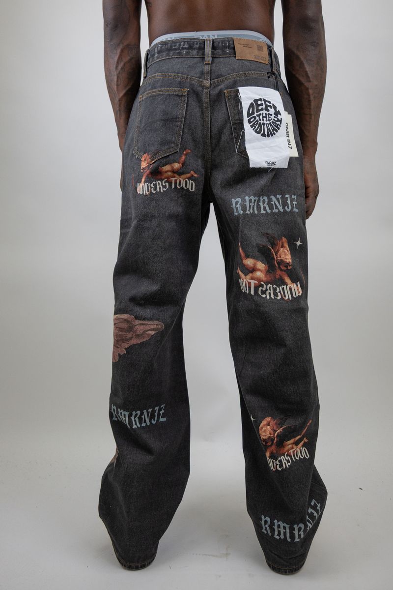 ARMOR JEANS DIGITAL PRINT (Angel) BAGGY JEANS