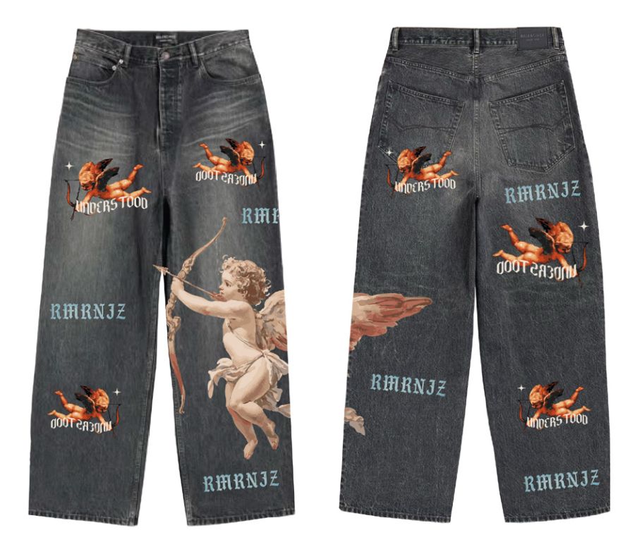 ARMOR JEANS DIGITAL PRINT (Angel) BAGGY JEANS