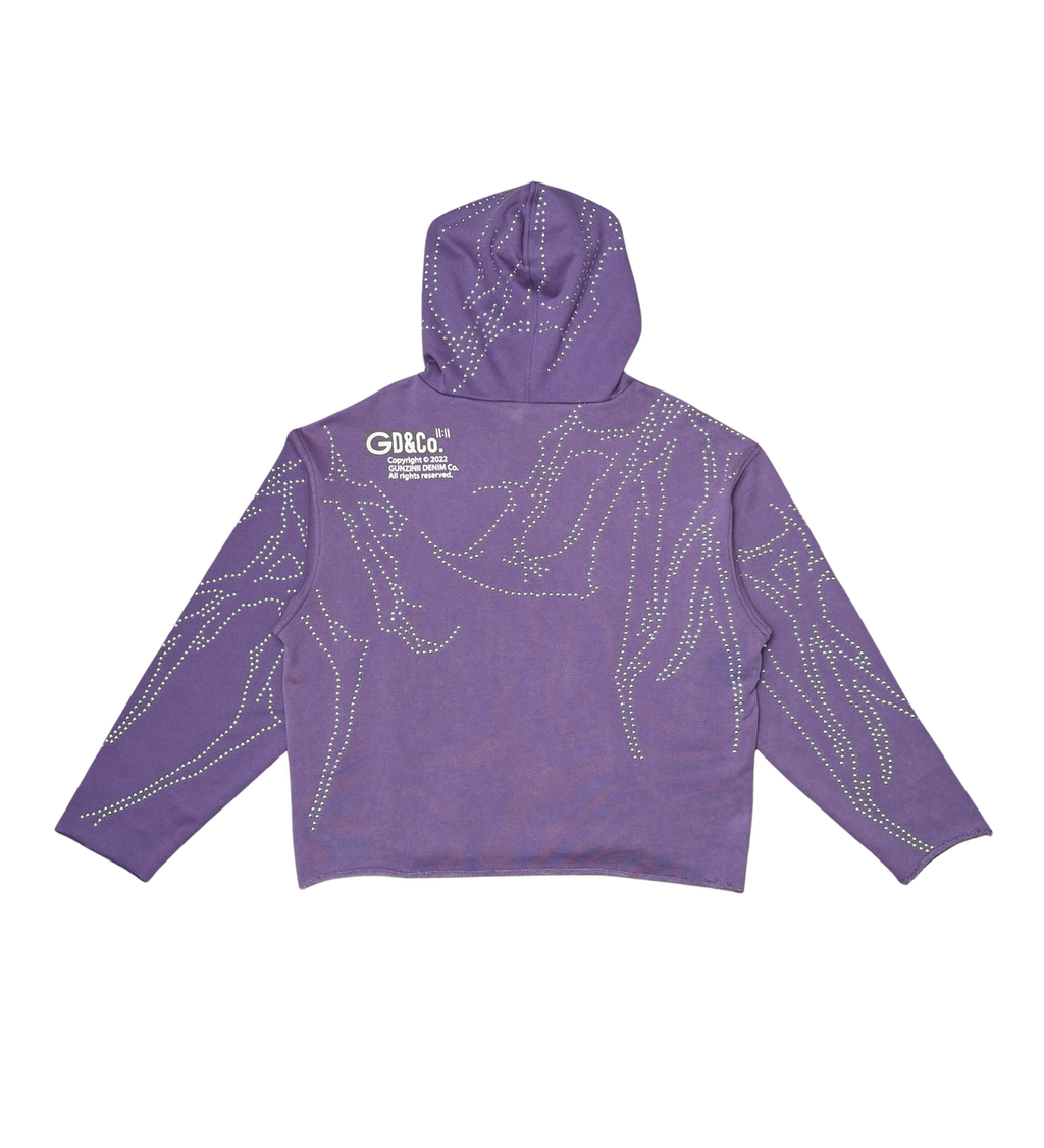 Gunzini Studded Hoodie