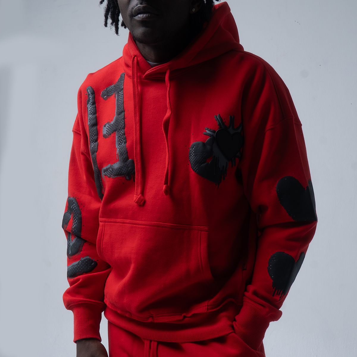 HUDSON BLACK LOVE HOODY