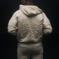 HUDSON STUDDED METAL OVERSIZED HOODY