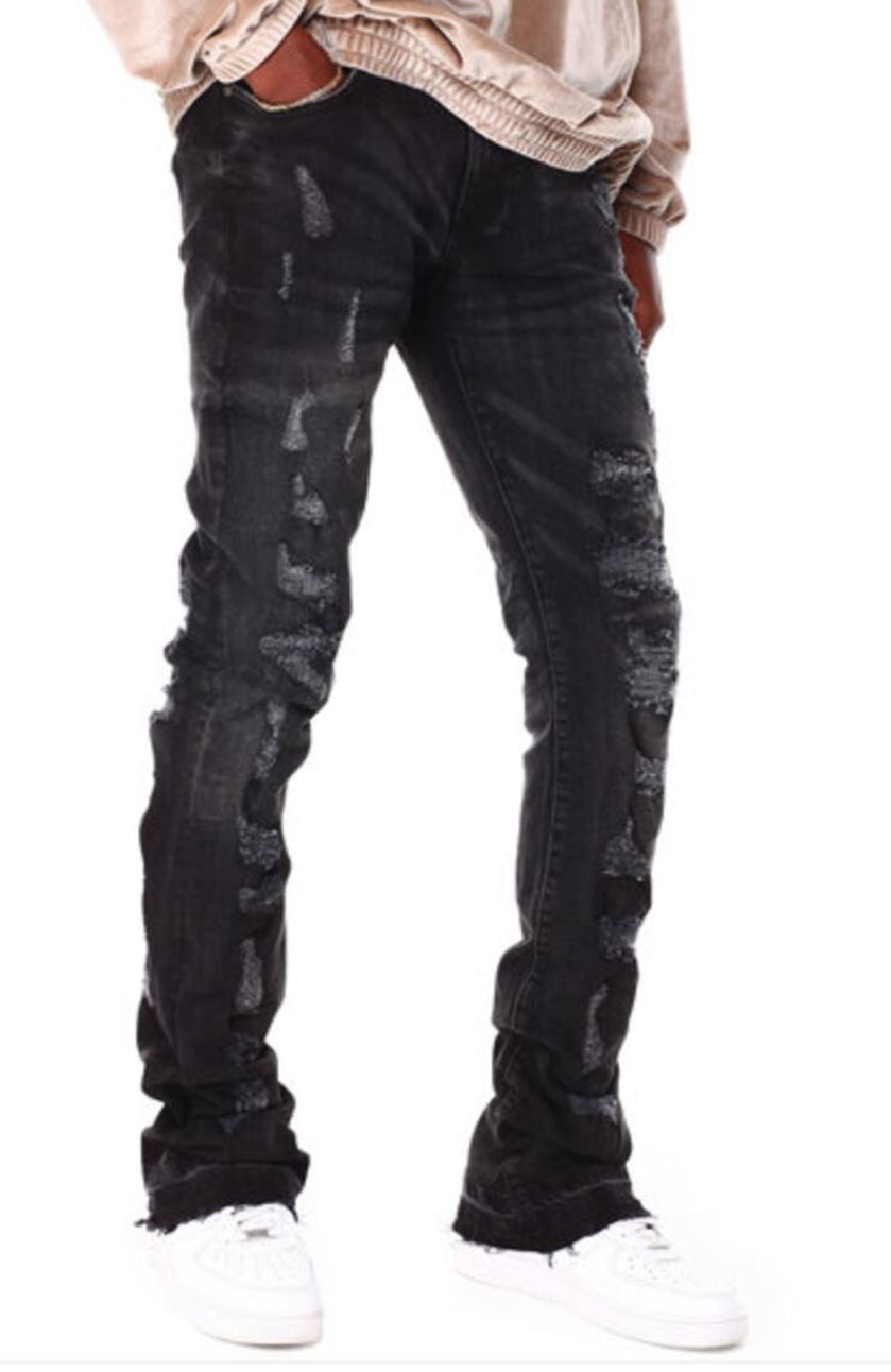 DASH Stacked Fit Rip & Repair Jean