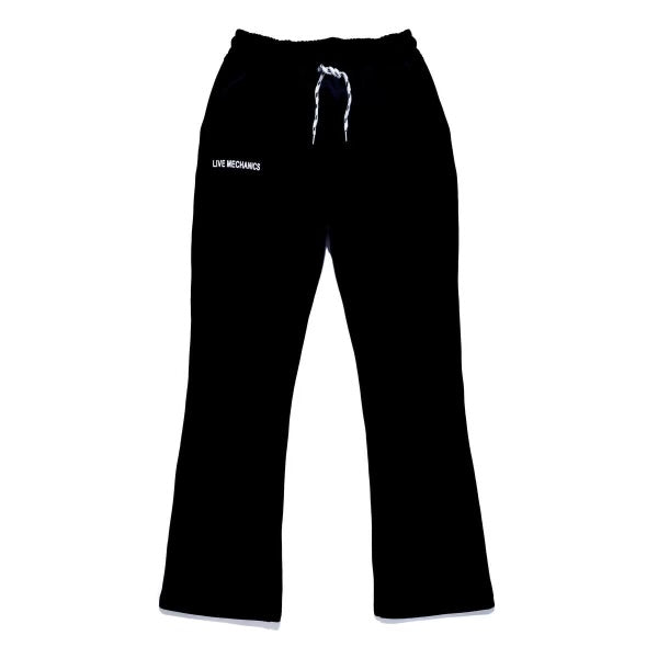 LIVE MECHANICS "Black" Flared Pants