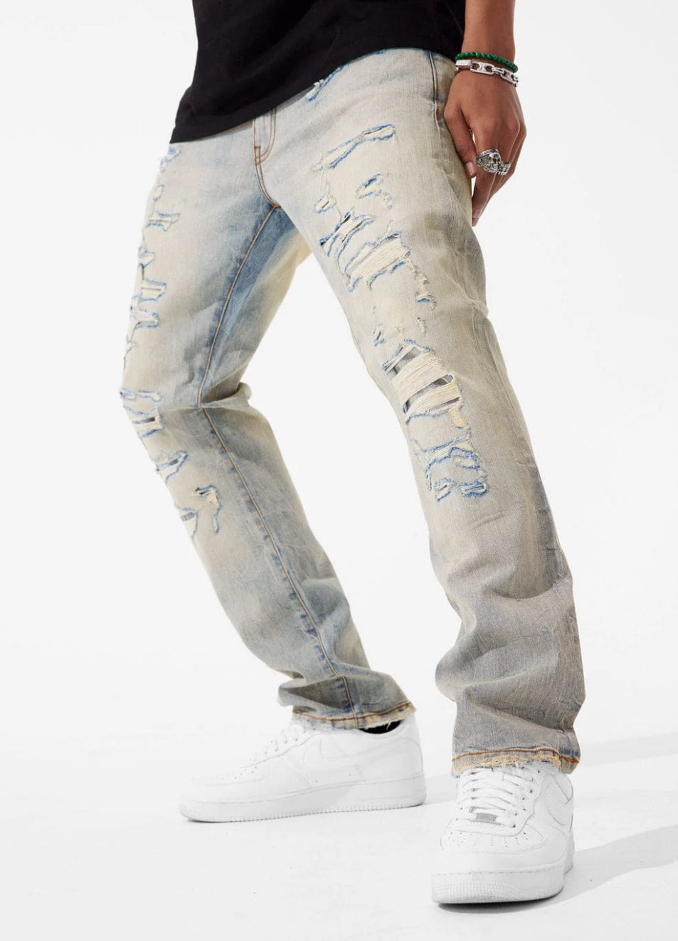 JORDAN CRAIG Collin Fit W/ Shreds Jean