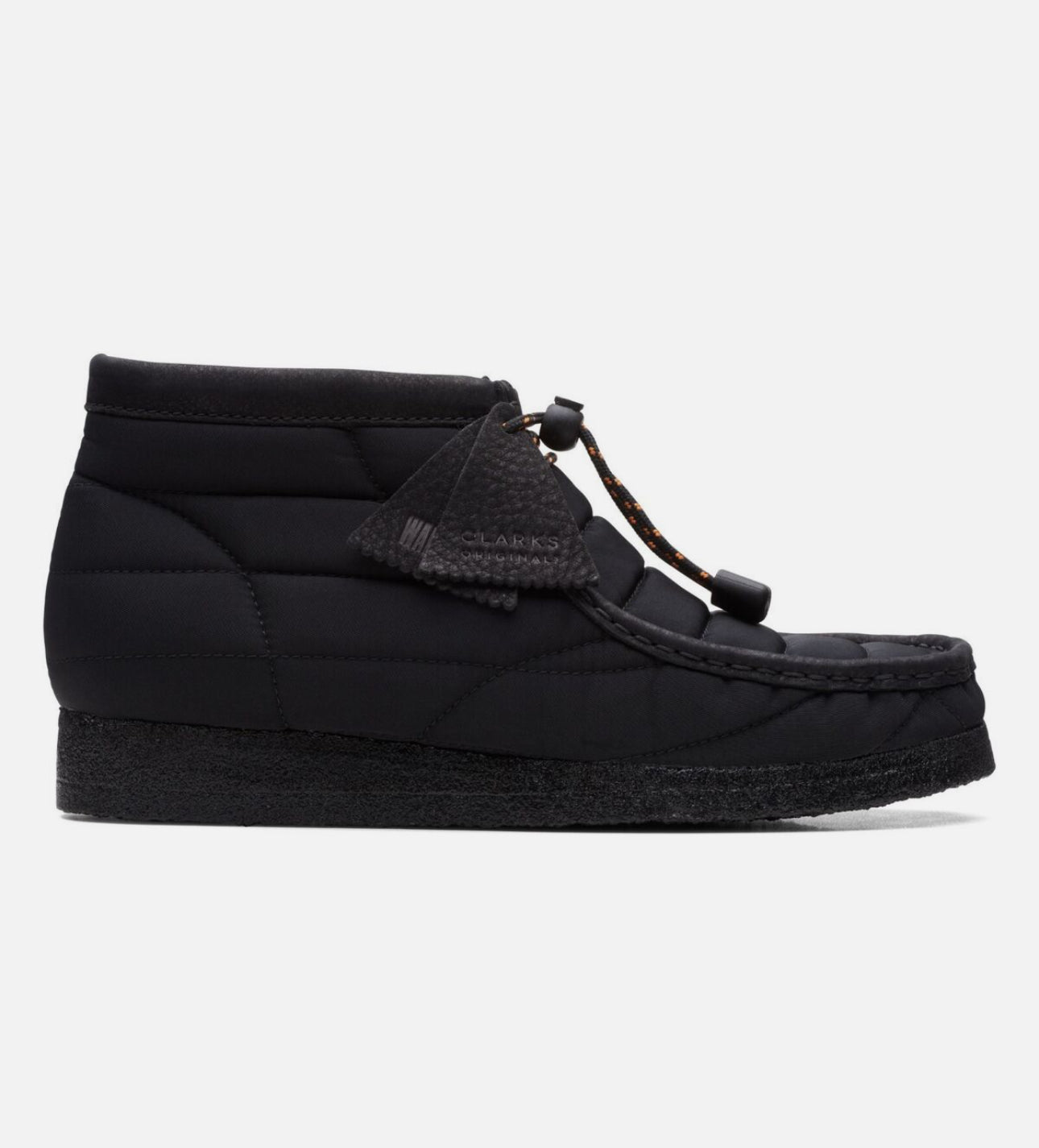 CLARK ORIGINALS Wallabee Boots Black Quilted