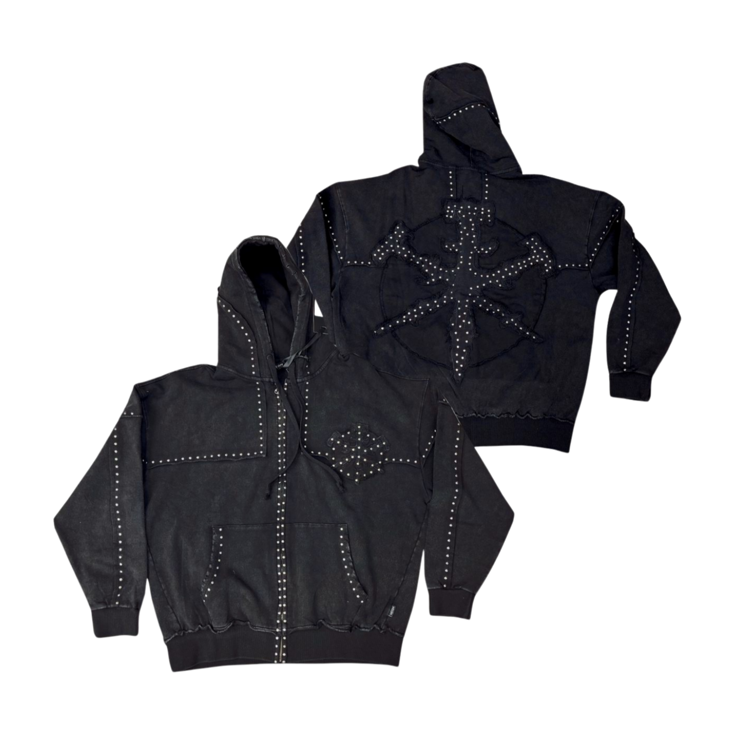 HUDSON Studded Metal Oversized Hoodie