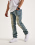 KILOGRAM CROSS RIVET FLARE JEANS