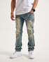 KILOGRAM CROSS RIVET FLARE JEANS