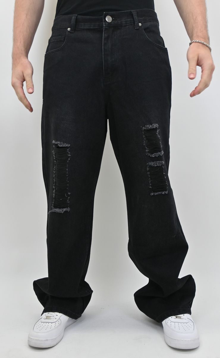 SBO Black Baggy Fit Jeans