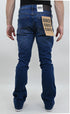 SBO MID BLUE RIPPED STACKED JEANS