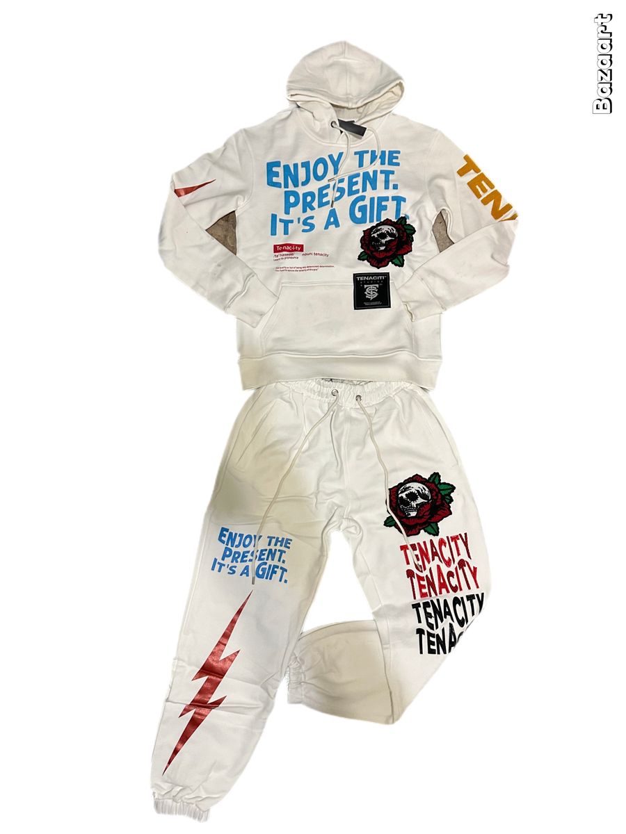TENACITI Enjoy The Present It's A Gift Fleece Sweatsuit
