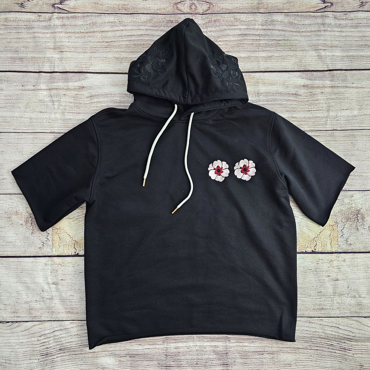 SD SPORTS "' Blossom " Cropped Hoodie Fleeced Pullover