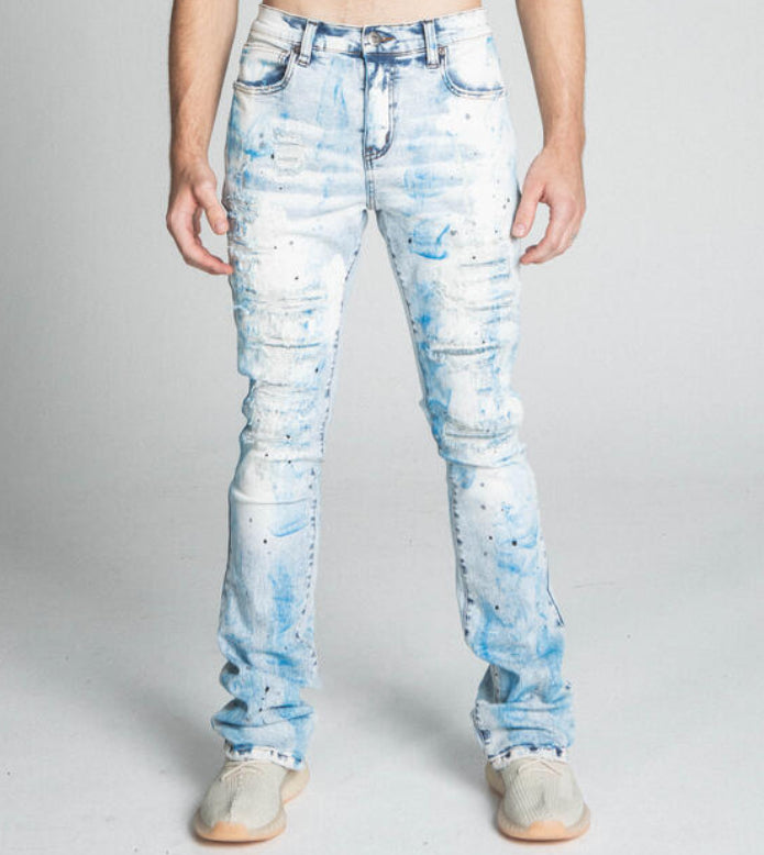 ARMOR JEANS White Slash Slim Jeans