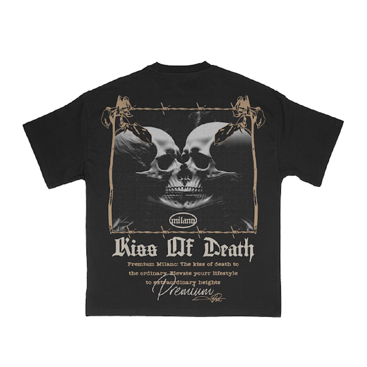 Kiss Of Death Crew Neck T-Shirt Black – DAWORLD