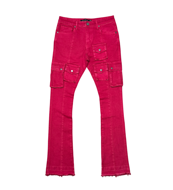 GUNZINII Multi Pocket Cargo Stacked Pants