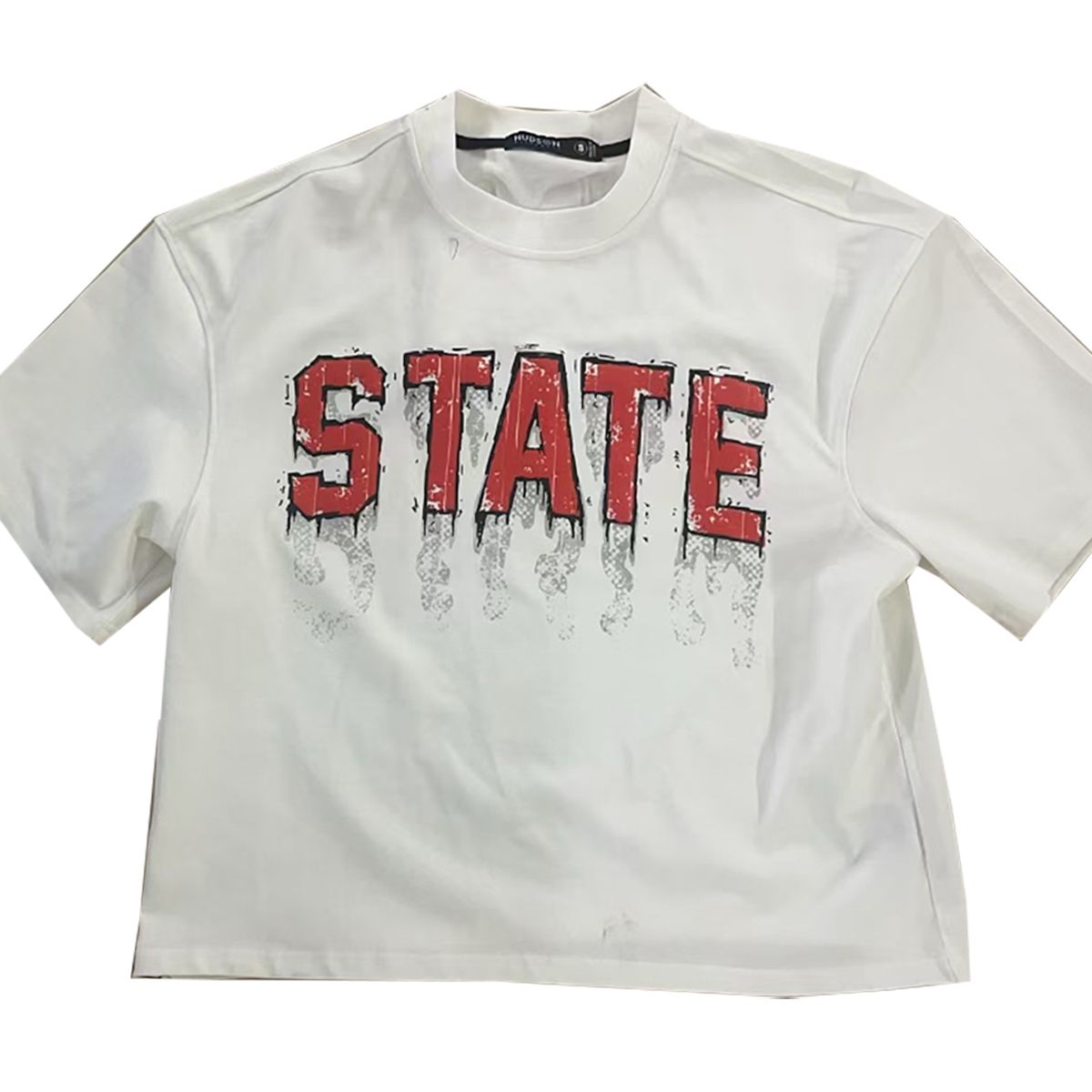 HUDSON " STATE " Cropped T-Shirt