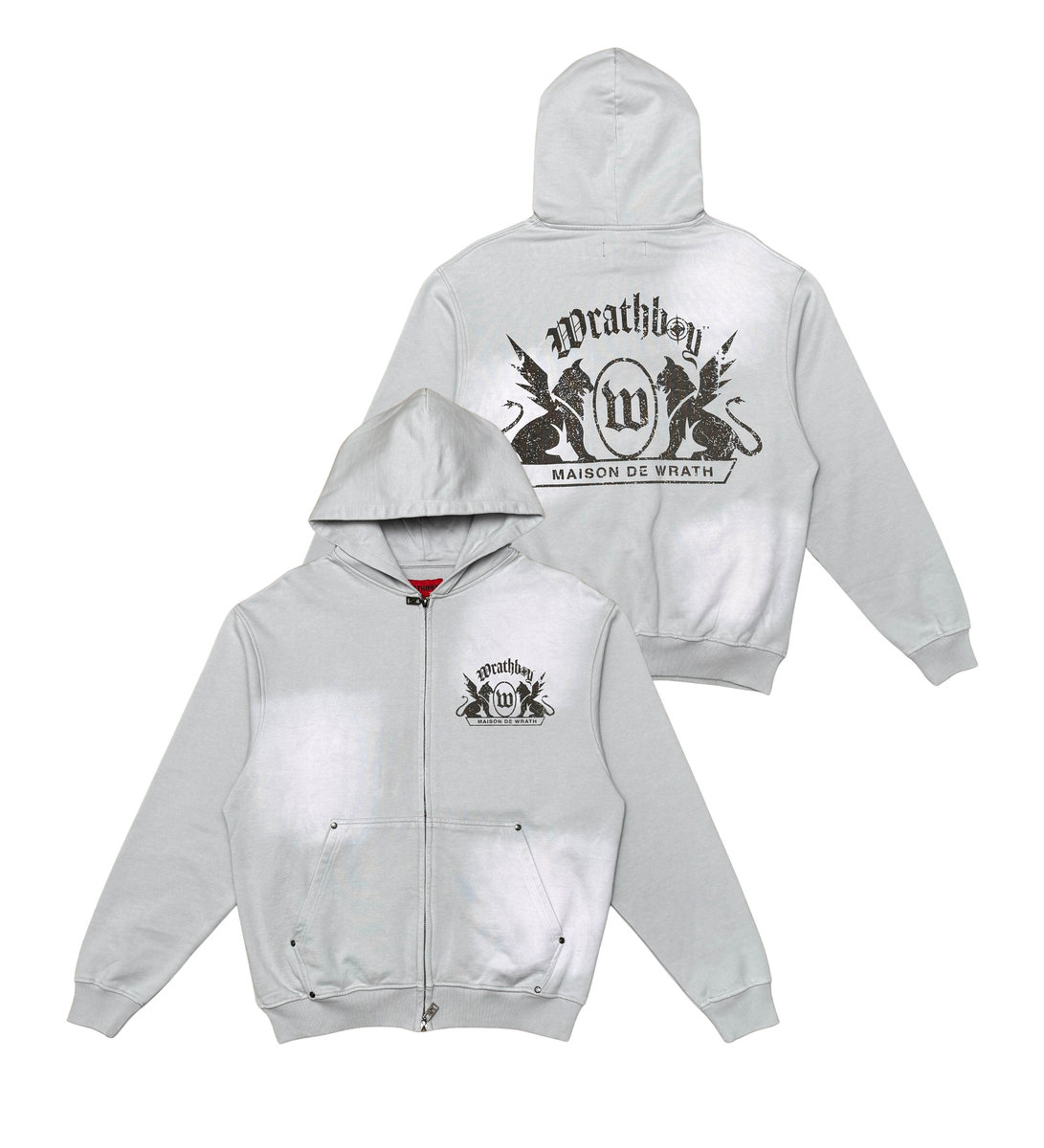Wrathboy Maison De Wrath Sun-Faded Hoodie